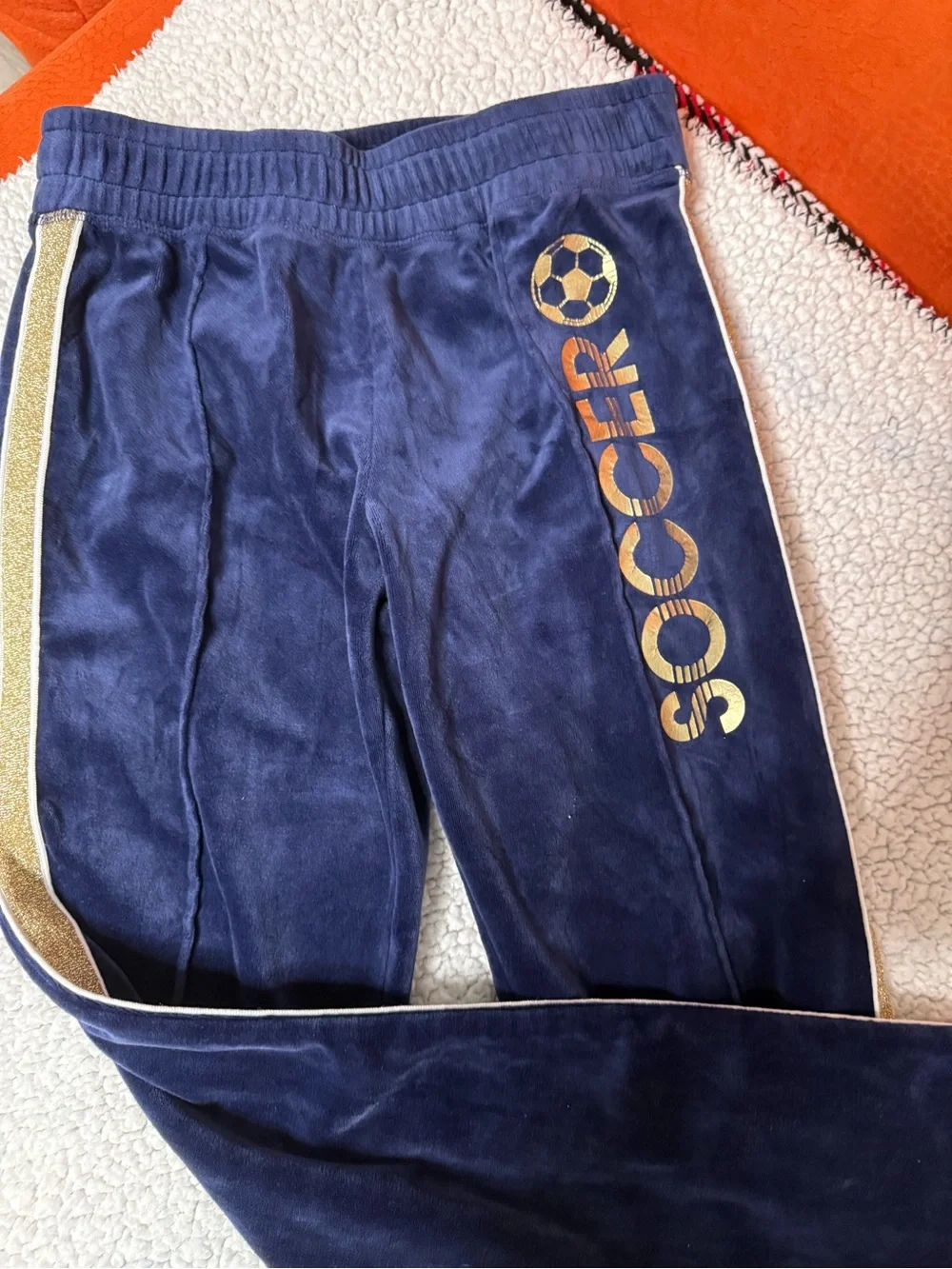 justice girls velour sport pants nwot sz 12